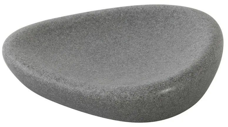 Portasapone Da Appoggio In Poliresina Grigio Effetto Pietra Stone