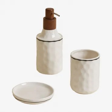 Set Da Bagno In Gres Arauzo Bianco Antico - Sklum