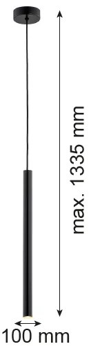 Argon 8329 - Lampadario LED a sospensione con filo RIO LED/4,2W/230V 3000K nero