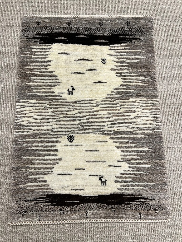 Loribaft Tappeto persiano 60 x 100 Beige (Iran) Annodato A Mano