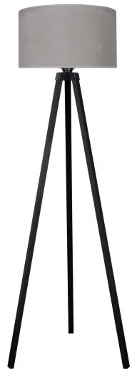 Brilagi - Lampada da terra VELVET 1xE27/60W/230V wenge/grigio