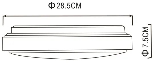 Globo 48408-18 - Plafoniera LED KALLE 1xLED/18W/230V