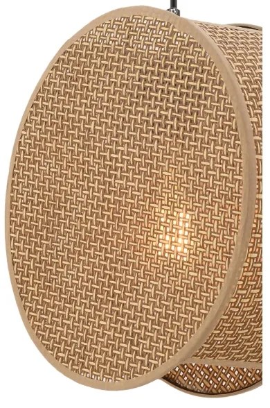 Lampadario a sospensione con cavo BIG DRUM 1xE27/60W/230V marrone