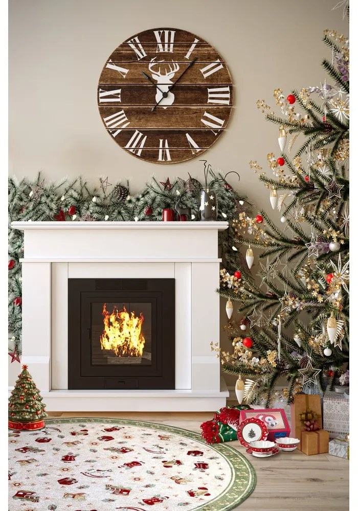 Tappeto rotondo verde natalizio in cotone ø 200 cm Toy's Delight Green Christmas - Villeroy&amp;Boch