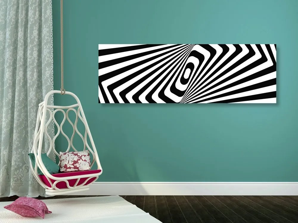 Stampa su tela – Illusione in bianco e nero