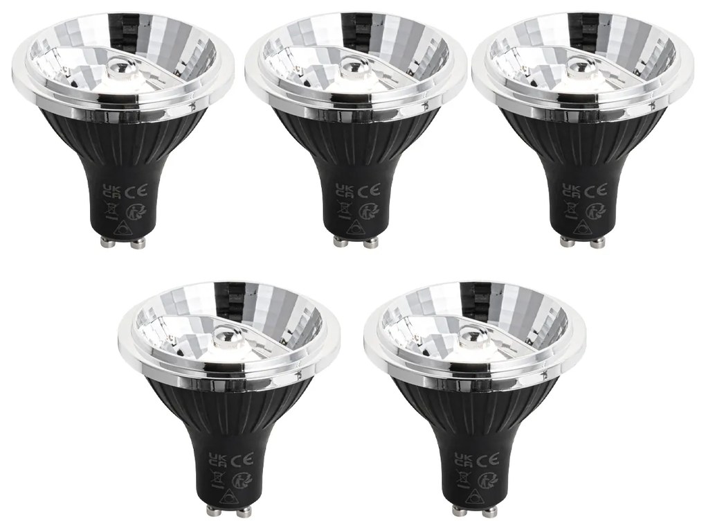 Set da 5 Lampadine LED GU10 Dimmerabili in 3 Step 70mm 6.5W 600 lm 4000K
