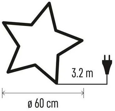 Addobbo natalizio 1xE14/25W/230V d. 60 cm d'oro