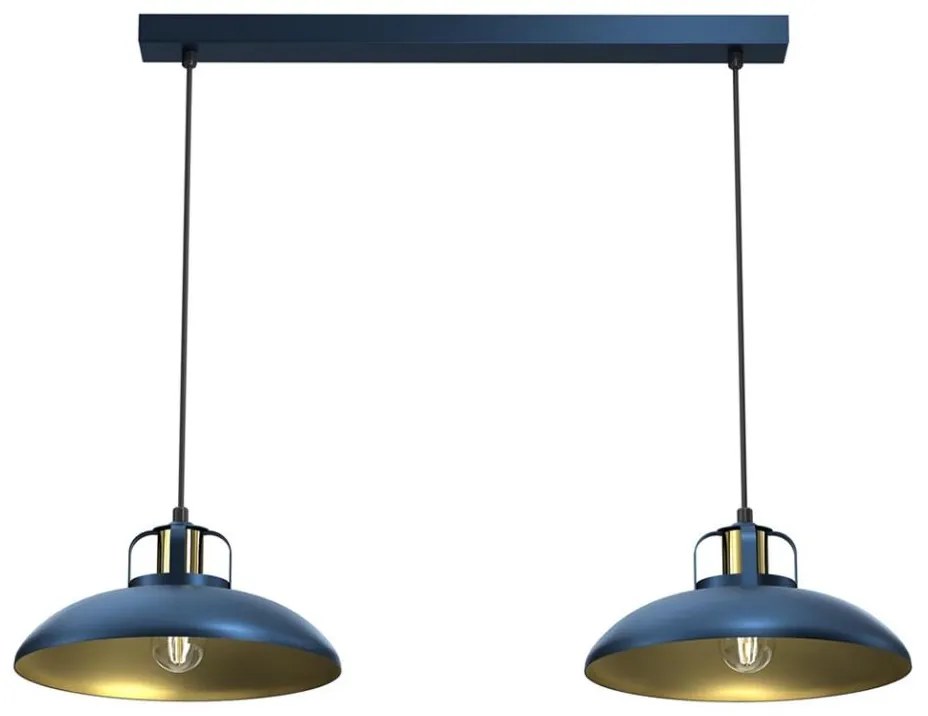 Brilagi - Lampadario a sospensione con filo FLAMENGO 2xE27/60W/230V blu
