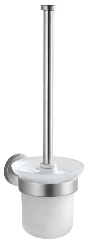 WENKO 19614100 - Scopino WC BOSIO MATT 10x14 cm acciaio inox/argento/satinato