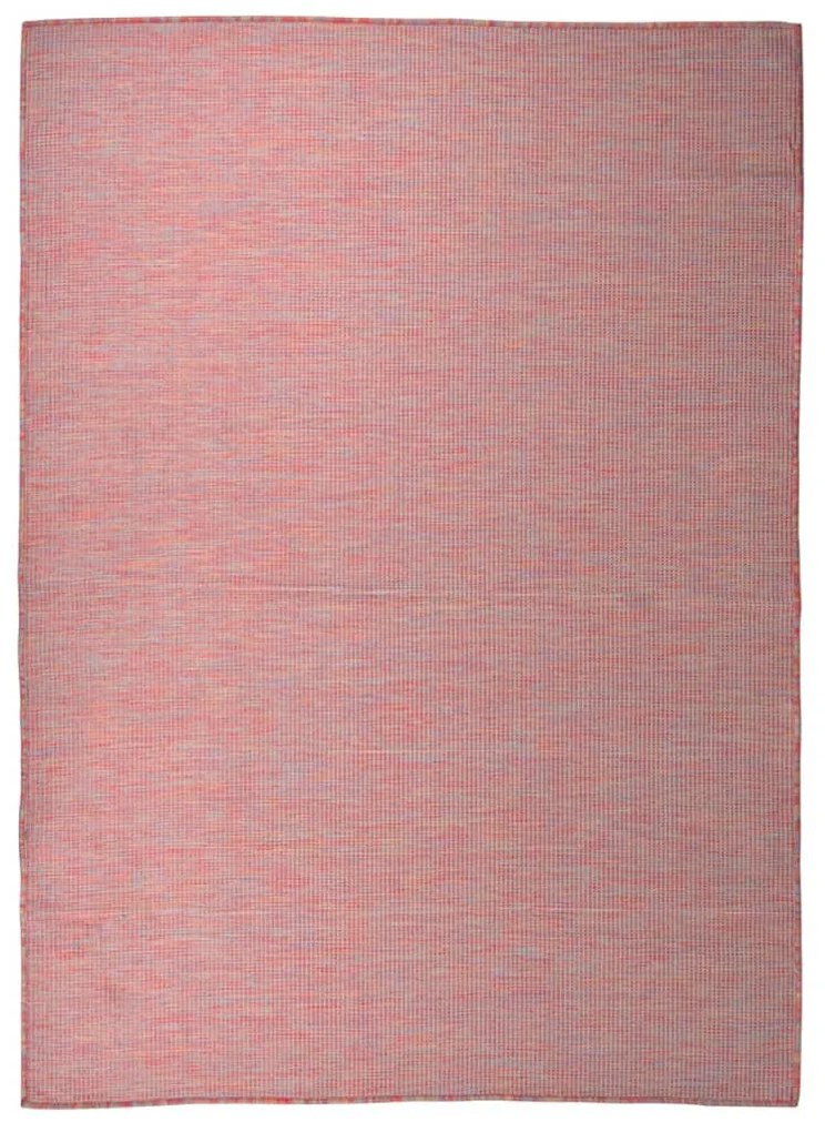 Tappeto Da Esterni A Tessitura Piatta 200x280 Cm Rosso /