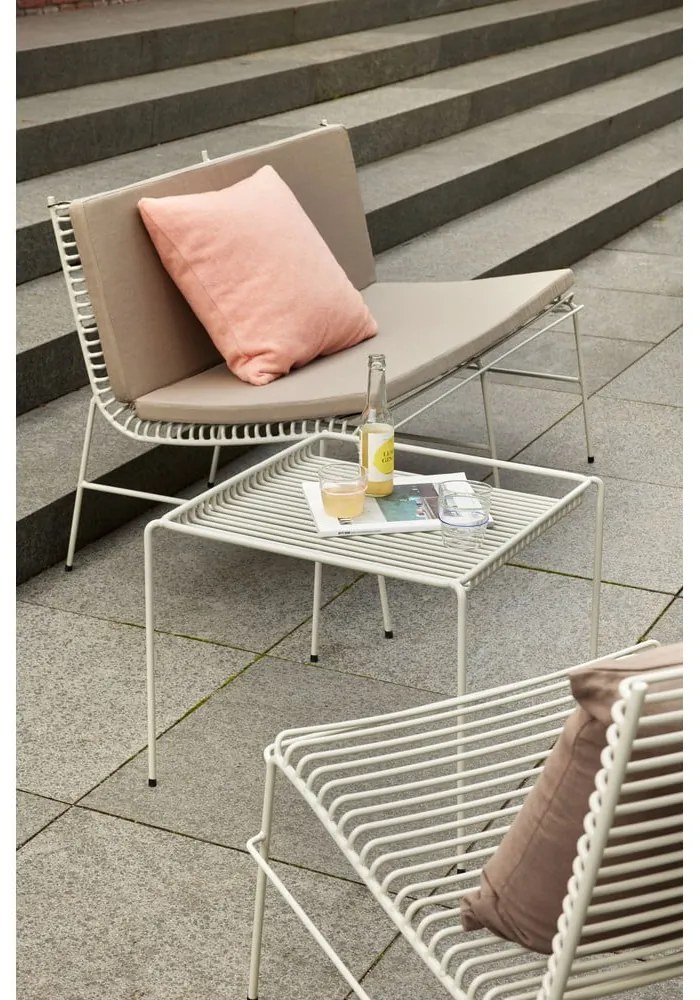 Sedia da giardino in metallo bianco String - Hübsch