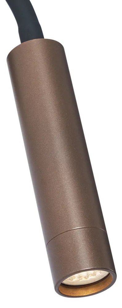 Lampada da parete moderna bronzo con USB-C - Gosna