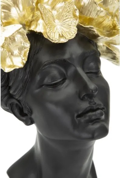 Donna Con Farlalle In Testa Cm 21X20X36,5