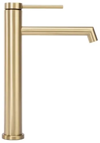REA-B5319 - Miscelatore per lavabo FOSS 29,5 cm oro spazzolato