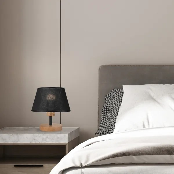 Brilagi - LED Lampada da tavolo ANTHONY 1xE14/40W/230V quercia/nero