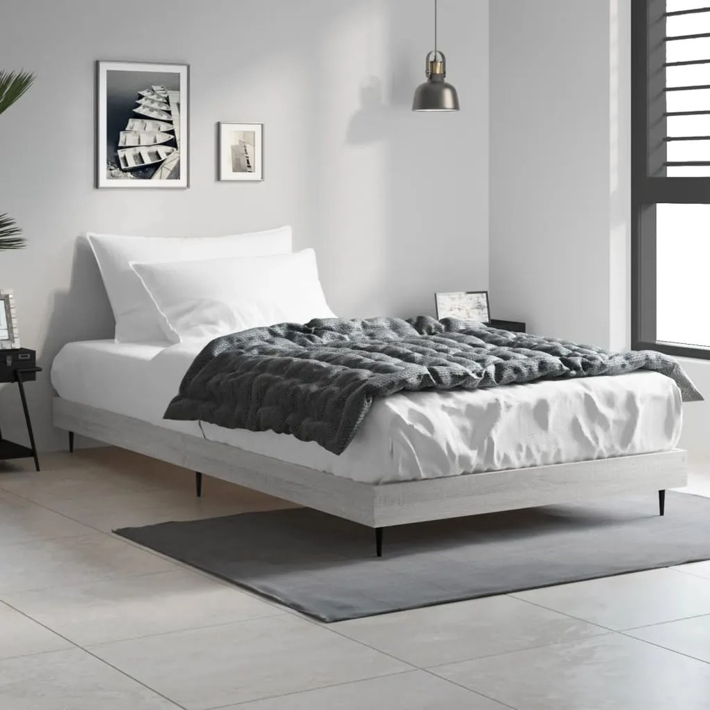 Giroletto Grigio Sonoma 90x190 Cm İn Legno Multistrato /