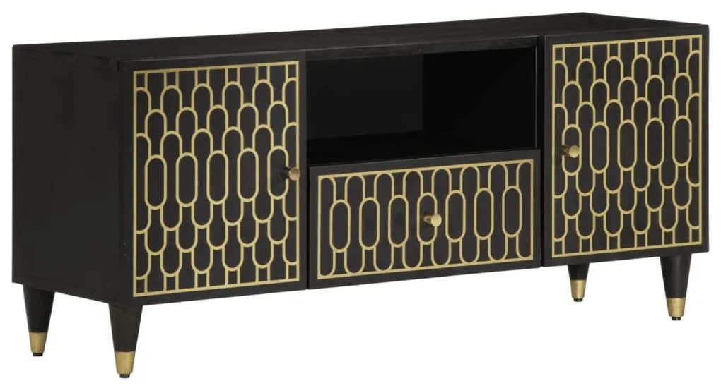 Mobile porta tv 105x33x46cm in legno massello di mango