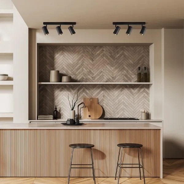 Faretto NICEA 3xGU10/10W/230V nero