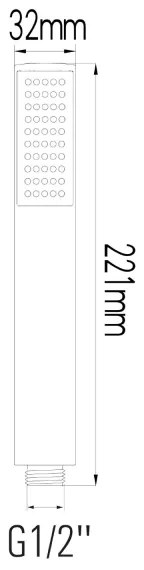 Sapho - Doccia portatile cromo lucido