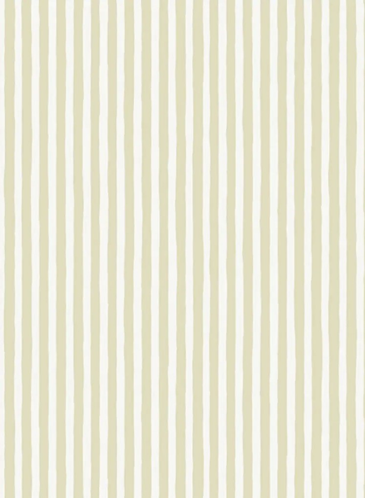 Josephine Munsey Carta da parati Hand Painted Stripe - Maitland Green/ Cotswold White