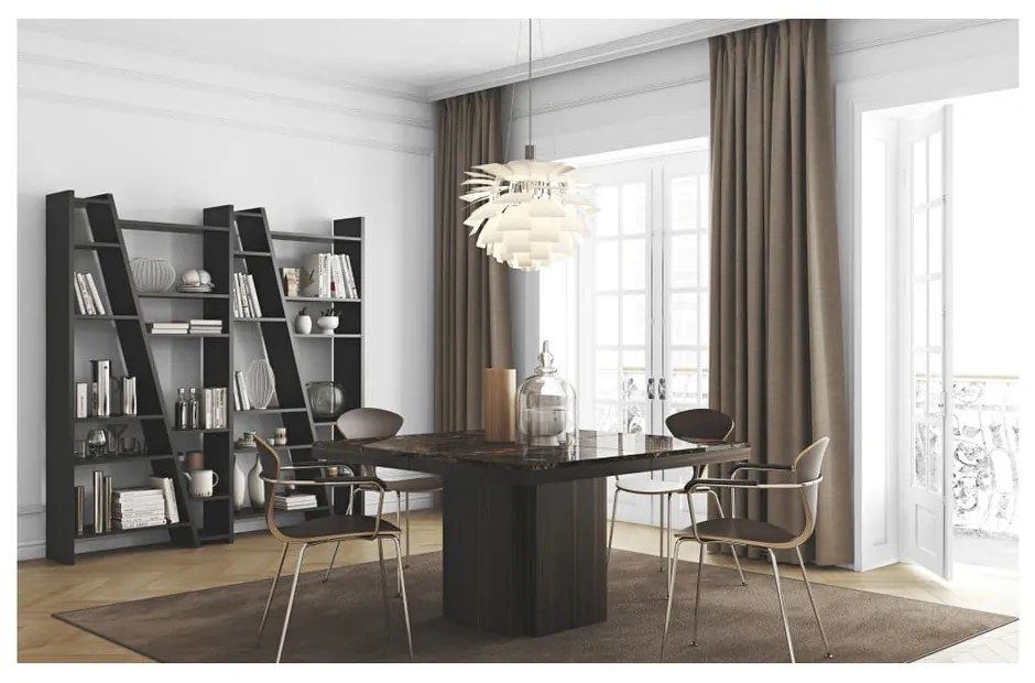 Libreria nera 190x195 cm Delta - TemaHome