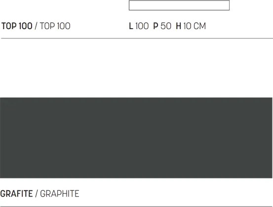 Mensola sospesa 100 cm per lavabo bagno in legno Grafite - COSTA