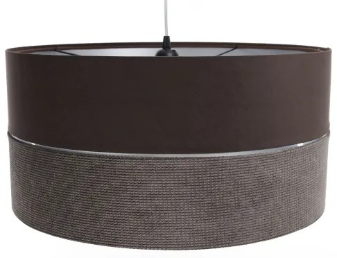 Lampadario a sospensione con filo TWIST 1xE27/60W/230V marrone/argento