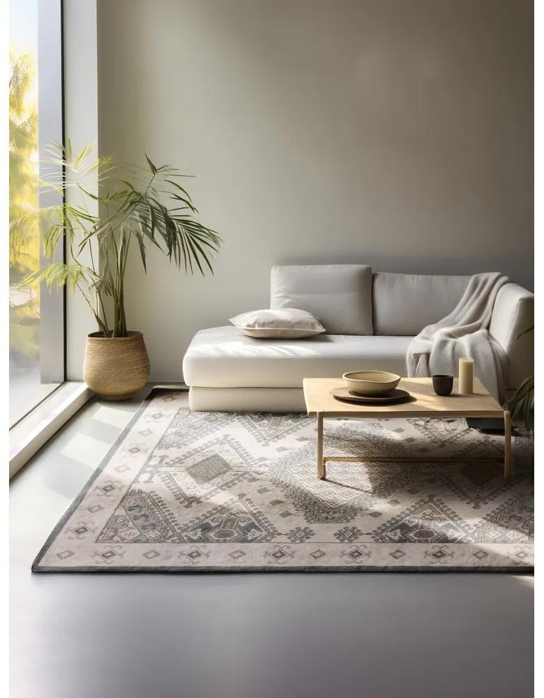 Tappeto grigio e crema 200x280 cm Terrain - Hanse Home