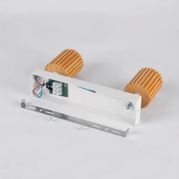 Brilagi - Faretto MODERN WOOD 2xGU10/8W/230V legno/bianco