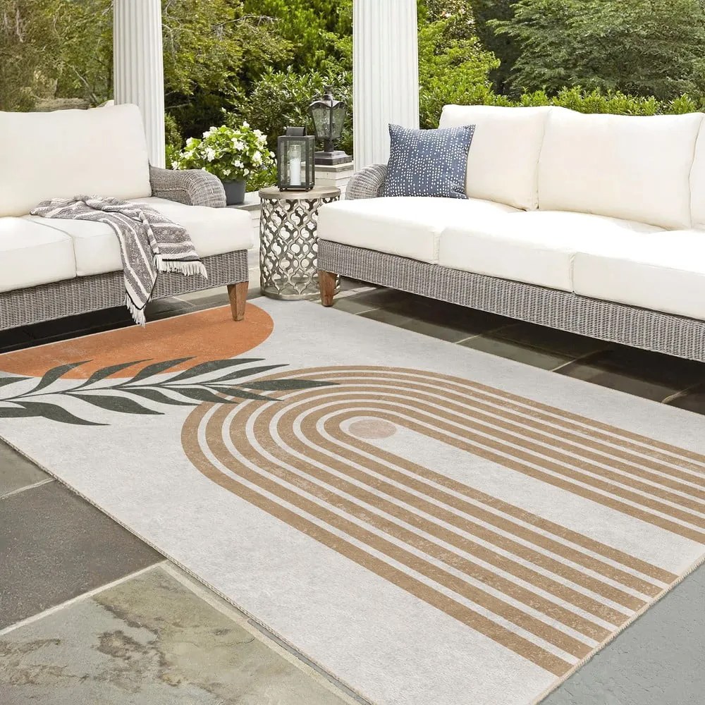 Tappeto color crema lavabile 120x180 cm Dot Arch – Mila Home