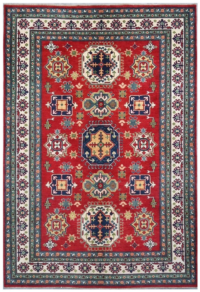 Kazak Tappeto 300x200 (Pakistan) Annodato A Mano