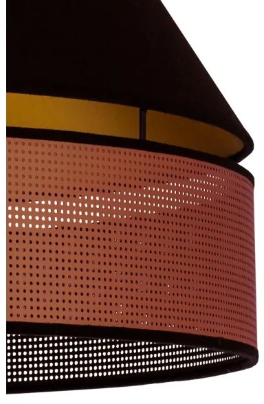 Duolla - Lampadario a plafone COPPER SHINY 1xE27/15W/230V diametro 60 cm nero/rame