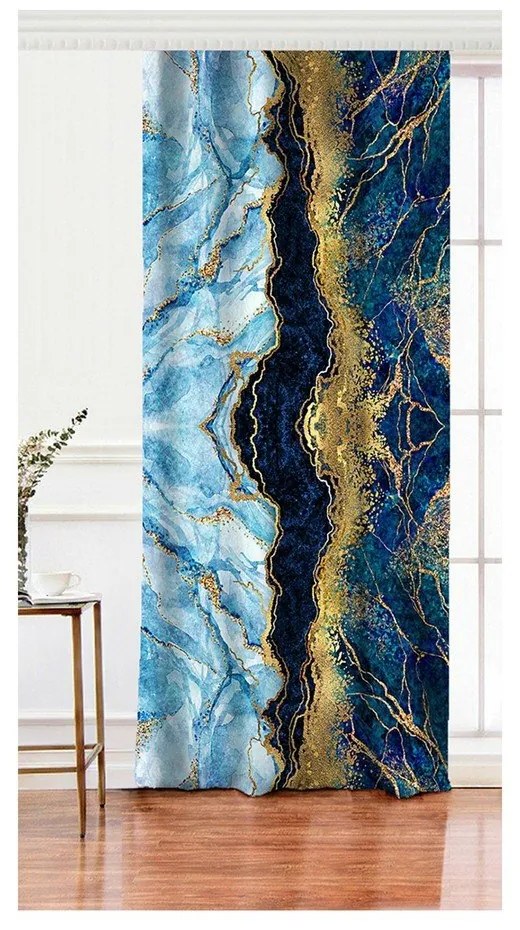 Tenda in blu-oro 140x260 cm - Mila Home