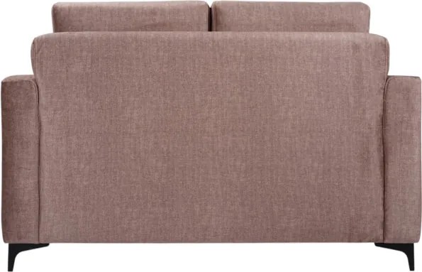 Divano 2 posti Tortora tessuto 140 cm moderno e resistente Kennedy