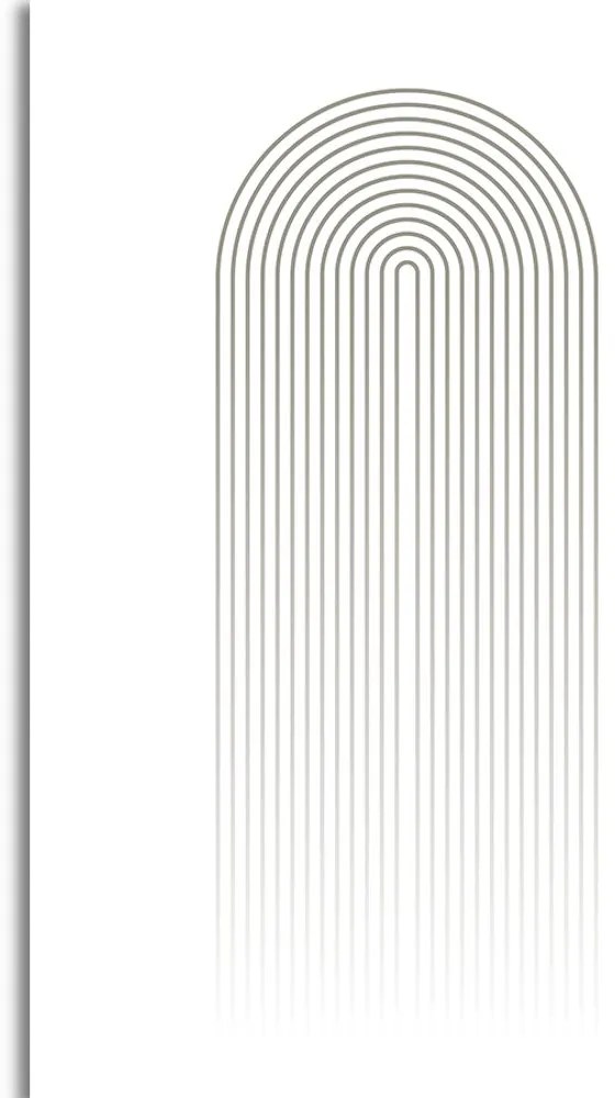 Quadro su tela – Arcobaleno minimalista Mid-Century