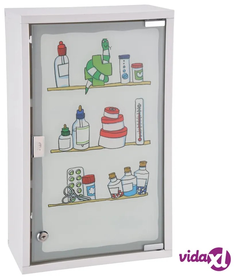 HI Armadietto per Medicinali 30x15x50 cm in Acciaio Inossidabile