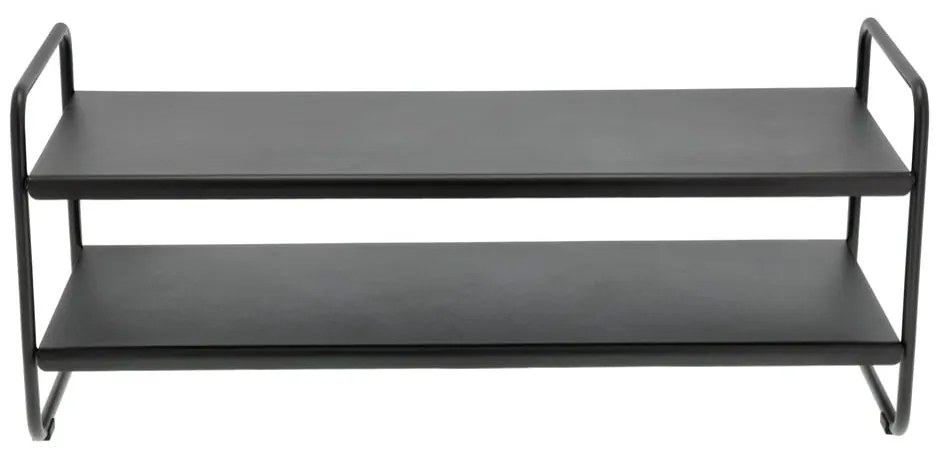 Scarpiera nera in acciaio 33x33x80 cm A-Shoe – Zone