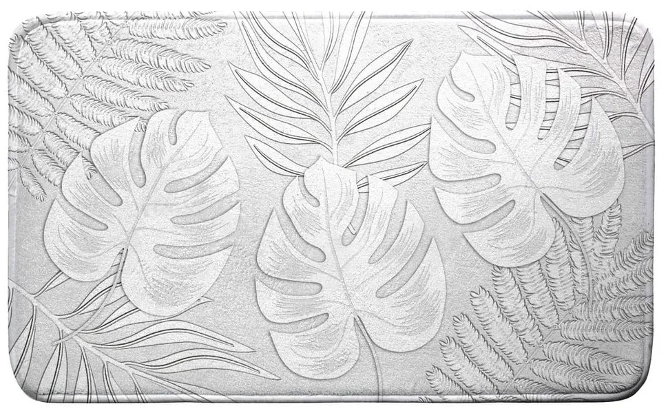 Tappetino per il bagno grigio chiaro 45x75 cm Amber – douceur d'intérieur