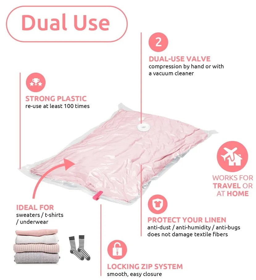 Sacchetti per il vuoto in set da 2 pezzi Hanging Vacuum S - Compactor