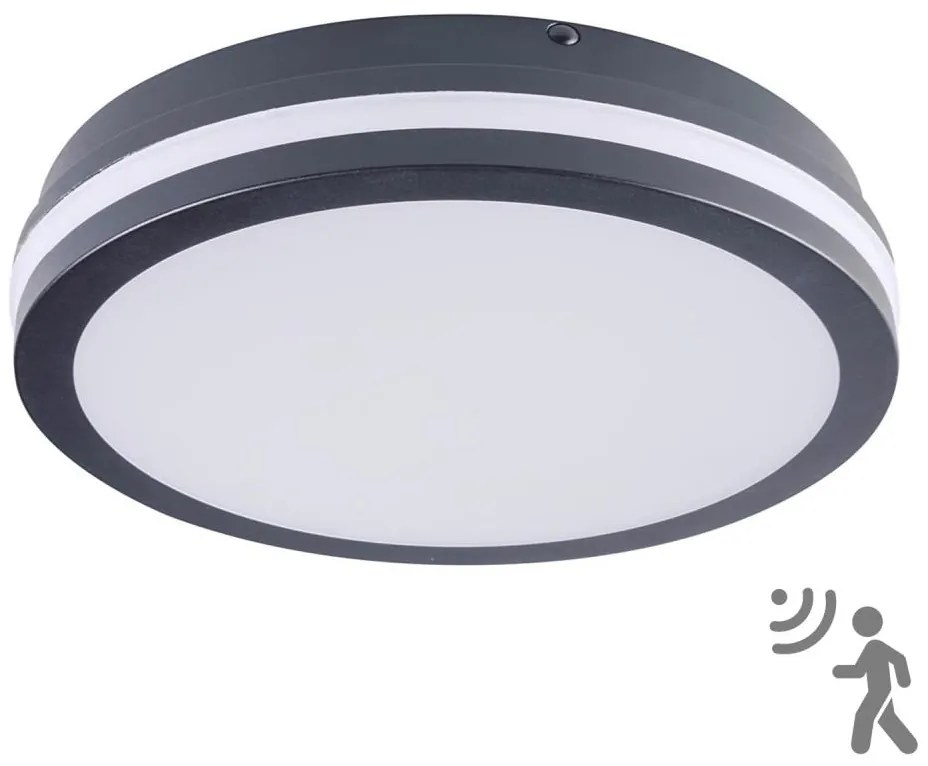 Kanlux 33345 - Plafoniera LED da esterno con sensore BENO LED/24W/230V 4000K IP54