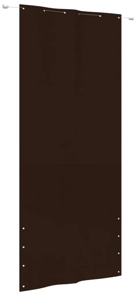Paravento Per Balcone Marrone 120x240 Cm İn Tessuto Oxford /
