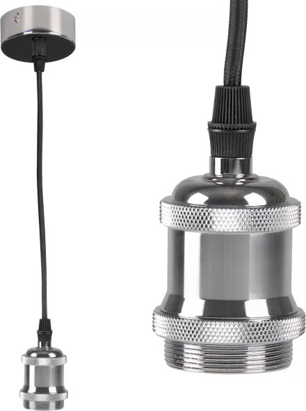 Cavo di alimentazione 1xE27/20W/230V cromo