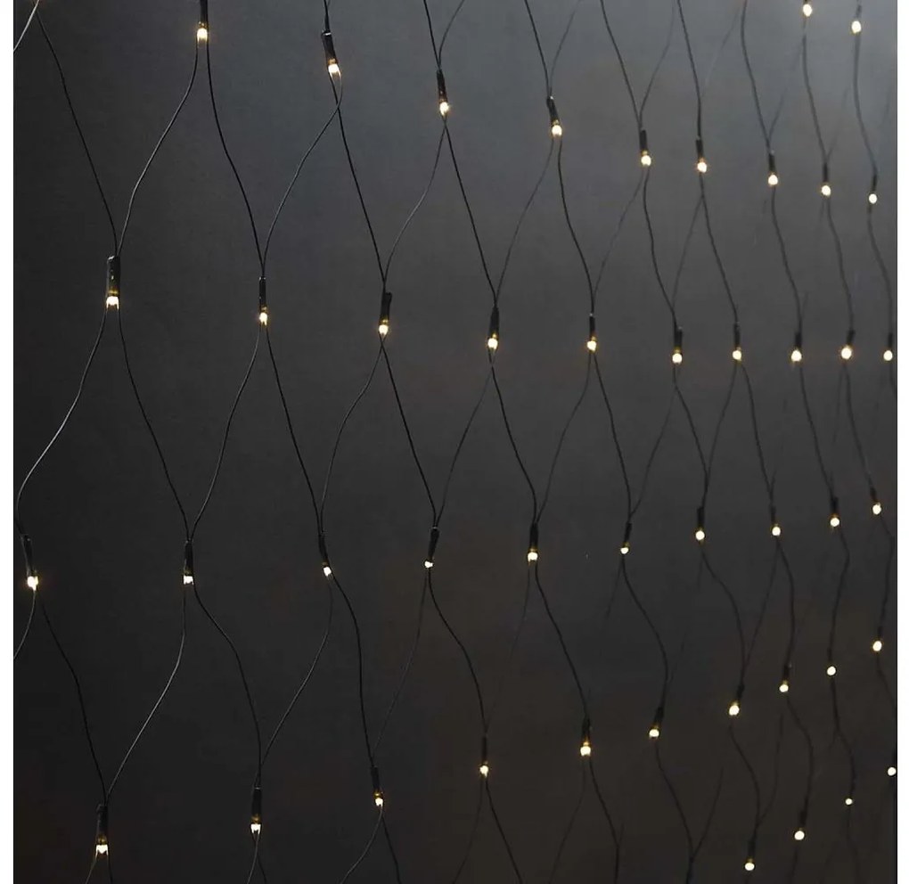 Nedis CLLN160 - Tenda natalizia LED 160xLED/7 funzioni 5m IP44 bianco caldo