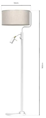 Lampada con piedistallo LINO 1xE27/40W/230V + 1xGU10-MR11/7W