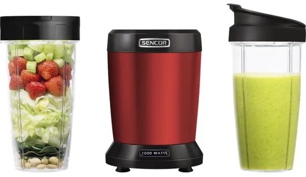 Sencor - Frullatore Smoothie nutri 1000W/230V rosso