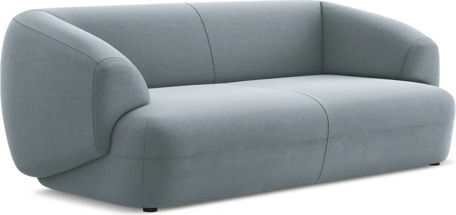 Divano azzurro con rivestimento in velluto 212 cm Moana – Makamii