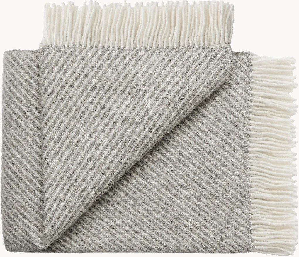 Coperta in lana con frange Bornholm