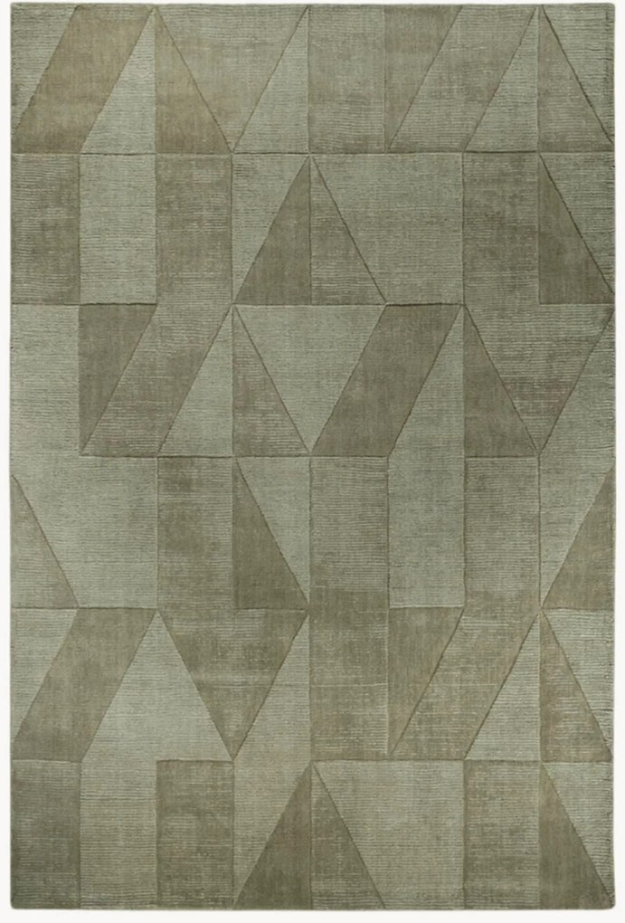 Tappeto in lana effetto chiaro-scuro Ursule