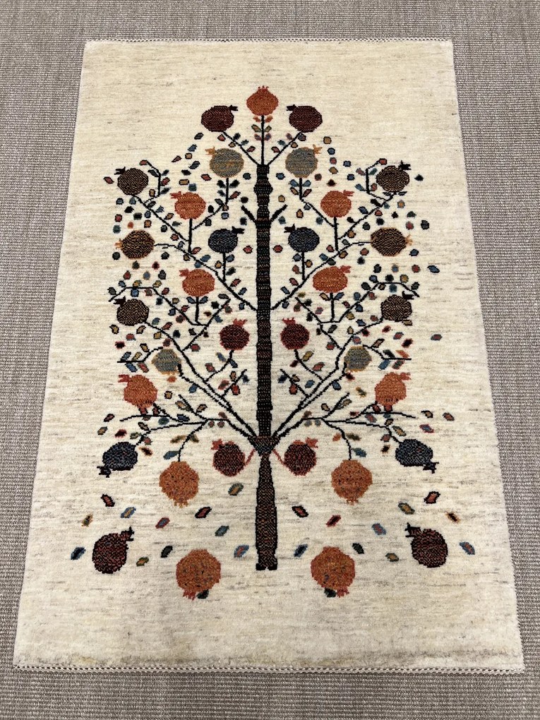 Loribaft Tappeto 150x100 Beige (Iran) Annodato A Mano
