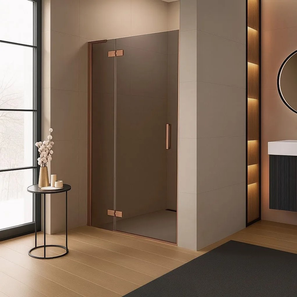 Porta doccia Rea Hugo 100 Copper Brush